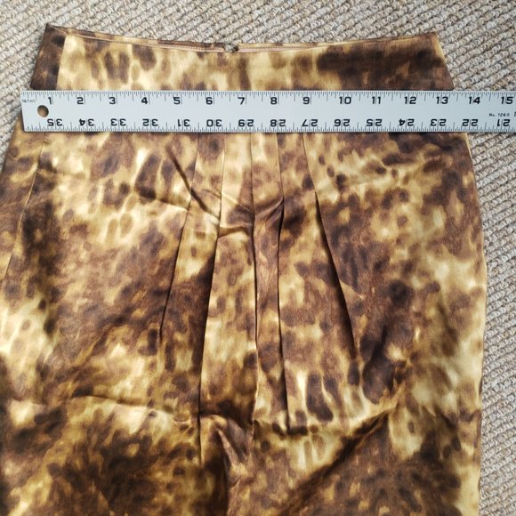 Silk Wool Pencil Skirt Women's 0 - Picture 6 of 9